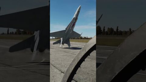 F-18 High AoA Inches Off the Ground… Then This Happened