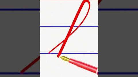 how to write small letter f in cursive handwriting